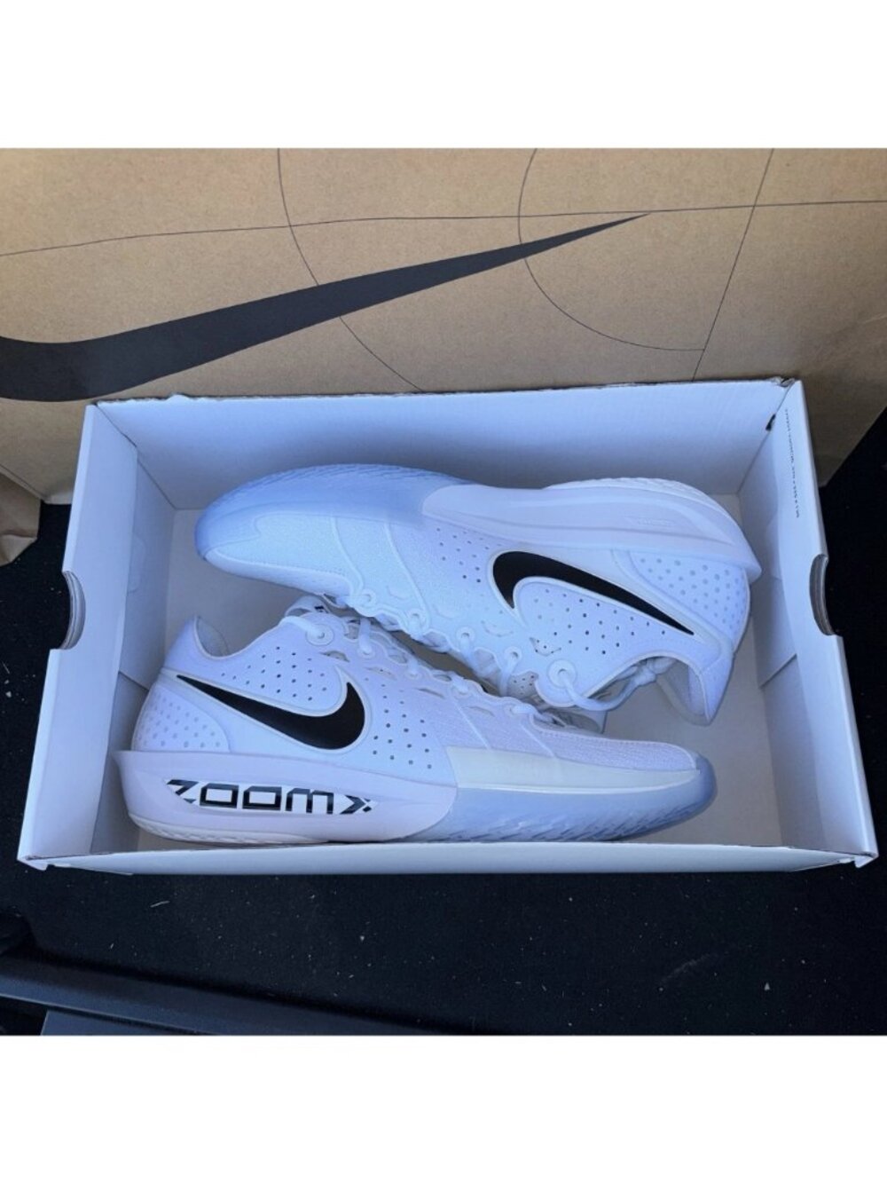 NEW Nike GT Cut 3 TB P ‘White Black’ Basketball IH5097 100 Men Size 10 - Picture 7 of 7